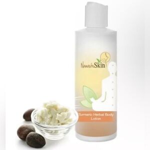 Tumeric herbal body lotion- Aloe, Vit E, Shea Butter- 8 oz New-NamasteSkin,Vegan